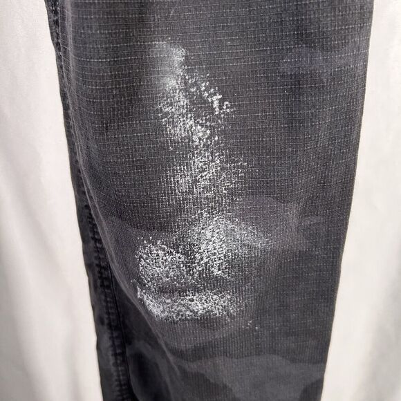 Vuori Hiking Pants Women's XL Grey Camo Drawstring Zip Cargo Pockets Stain - Picture 5 of 11